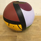 7" Spherical Colorful Abstract Clay Vase/Pot