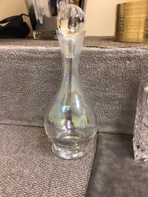 13" Glass Decanter W/Lid