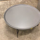 30" Pianca Abaco Tall Round Ash Grey Coffee Table