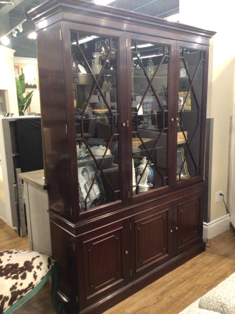 DCOTA Kindel Dark Wood Two PC China Cabinet