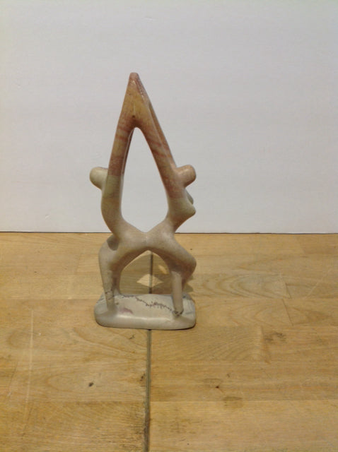 9" Stone Abstract Sculpture w/People