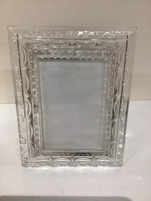 4x6 Carved Crystal Picture Frame