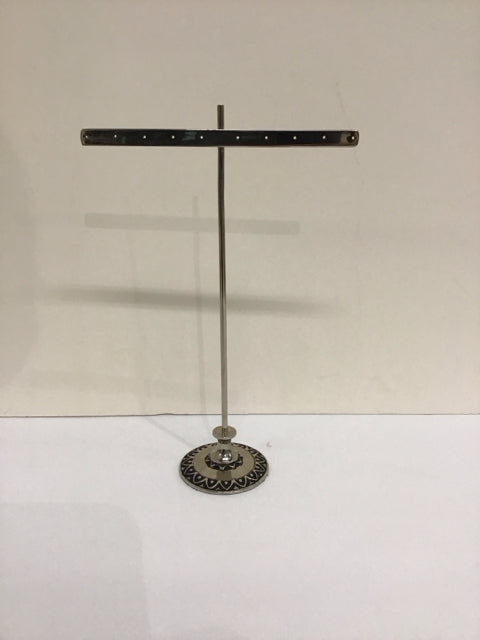 9" Silver Metal Earring Holder
