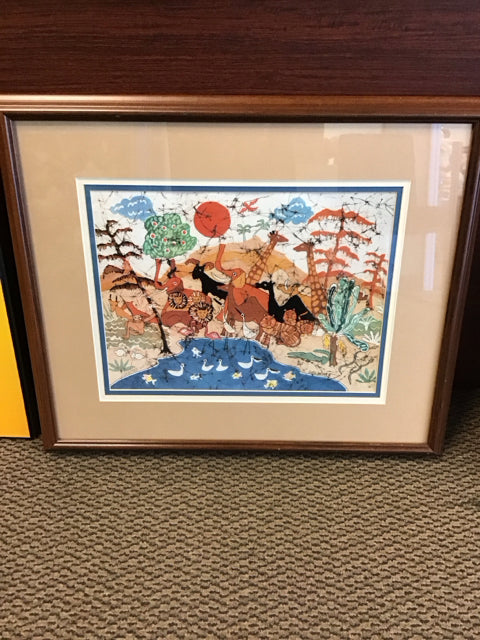 24"x12" Jungle By Goldfard Signed Art