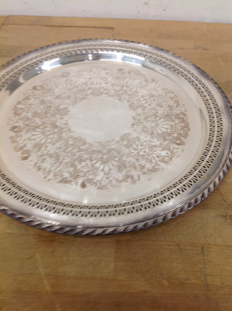 Silverplate Tray- 15" Ornate