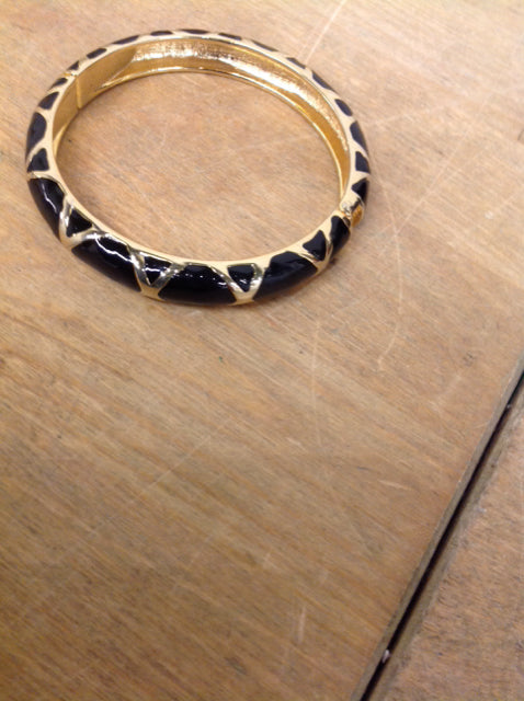 Bracelet- Black & Gold Enamel