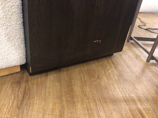 AS-IS RH Dark Wood Six Drawer Dresser