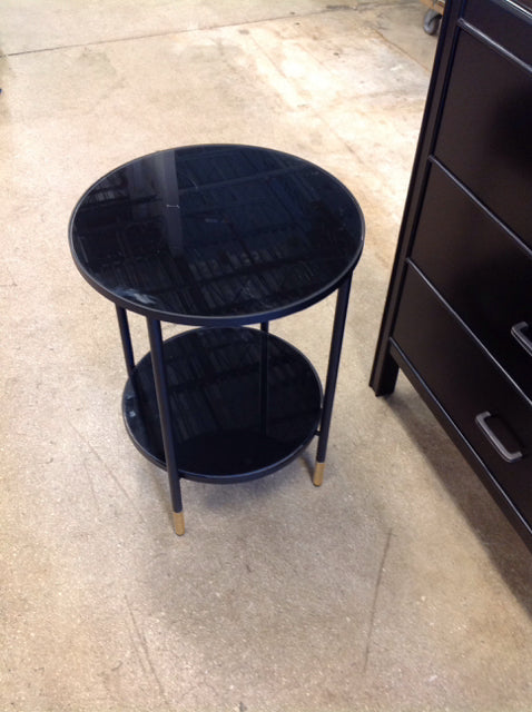 IKEA Round Glass End Table AS-IS Scratches