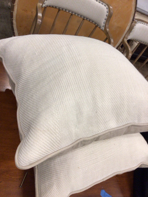 Cream Linen Pillow