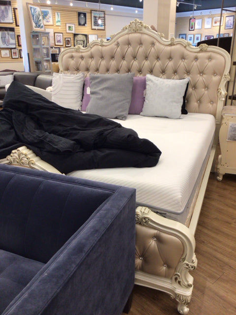 AS-IS Acme Furniture Chantelle King Bed(Damage To FB)