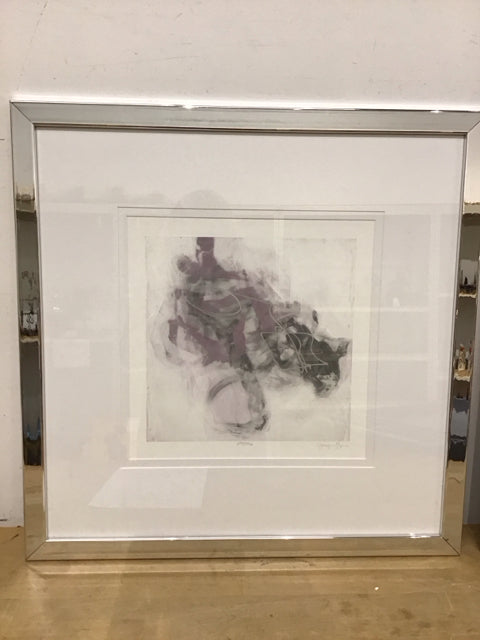 26" Sq. "Amethyst Reticulate" By Jennifer Goldberger