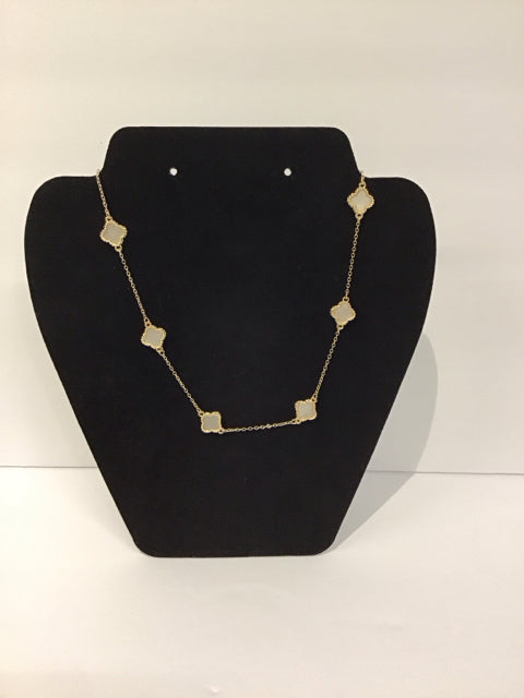 Van Cleef Style Medium Gold/MOP Necklace