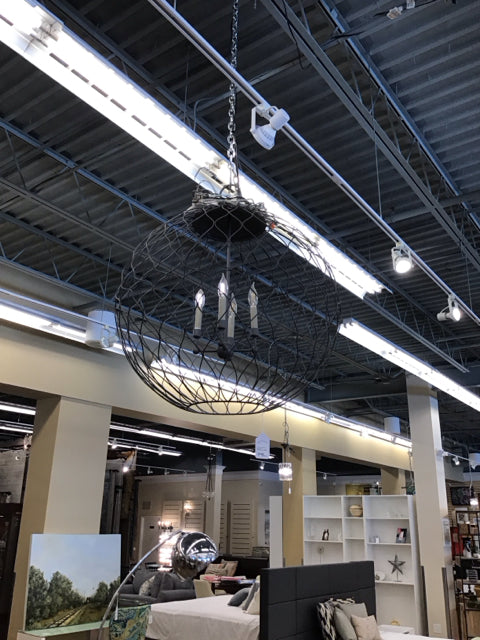 Currey & Co Simpatico Lg Orb Chandelier