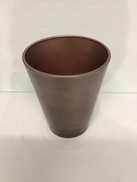7" Mauve Colored Glass Vase