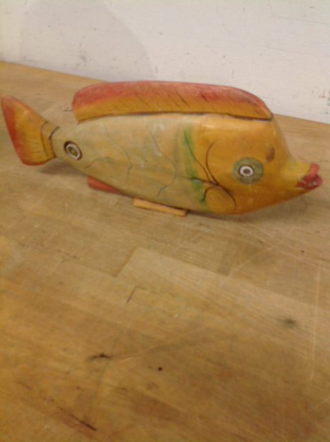 12" Wood Carved Fish