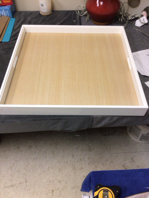 26" Square Serena & Lily White Tray