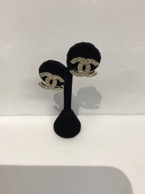 Chanel Style Crystal Earrings