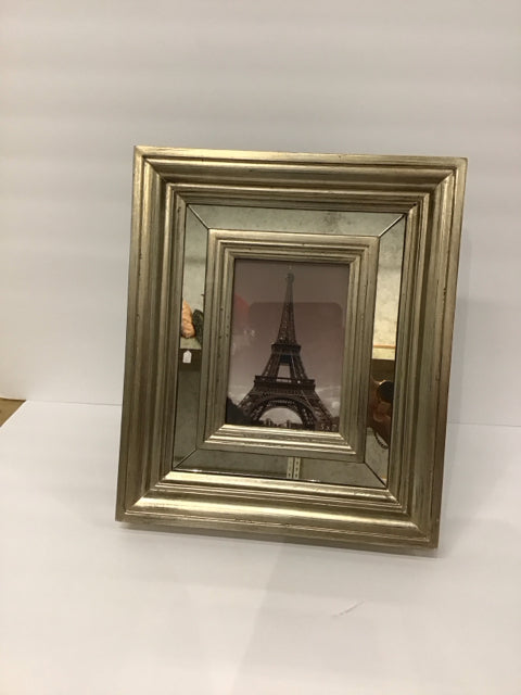 5x7 Uttermost Silver Wood Frame w/Mirror