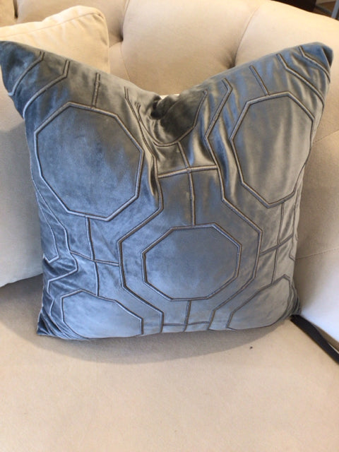 Dark Grey Geometric Pattern Pillow