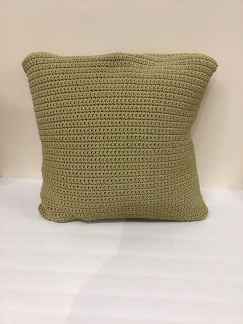 Tan Woven Pillow