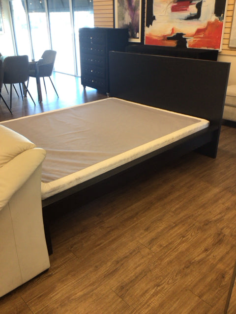 IKEA Dark Wood Queen Bed