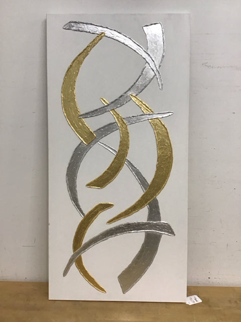 23"x47" "Silver Rays" By Julia Kotenico Signed