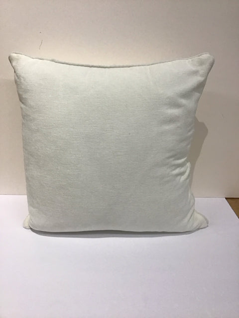 White Velour Pillow