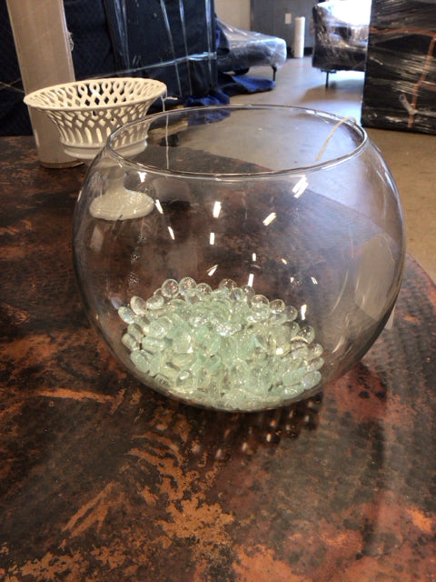 10" Fish Bowl/Clear Beads