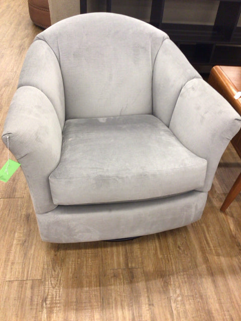Havrtys Gabriel Graphite Grey Swivel Glider Chair