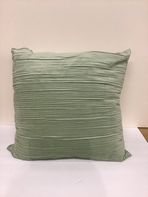 Mint Green Shirred Chenille Pillow