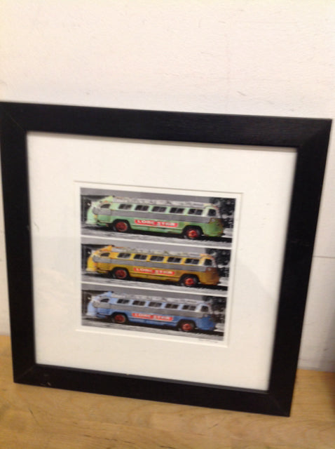 14" Sq Signed 3 Buses