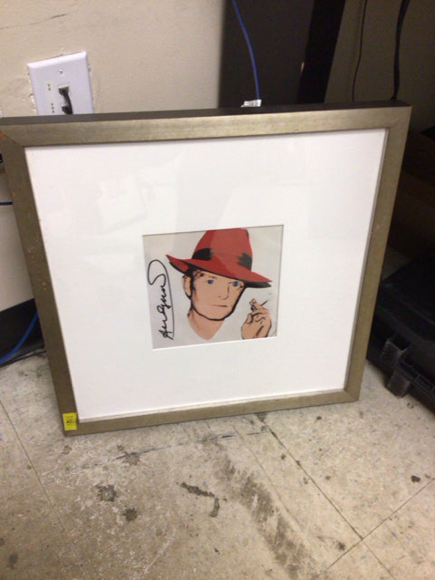 17" Square Framed Andy Warhol Print