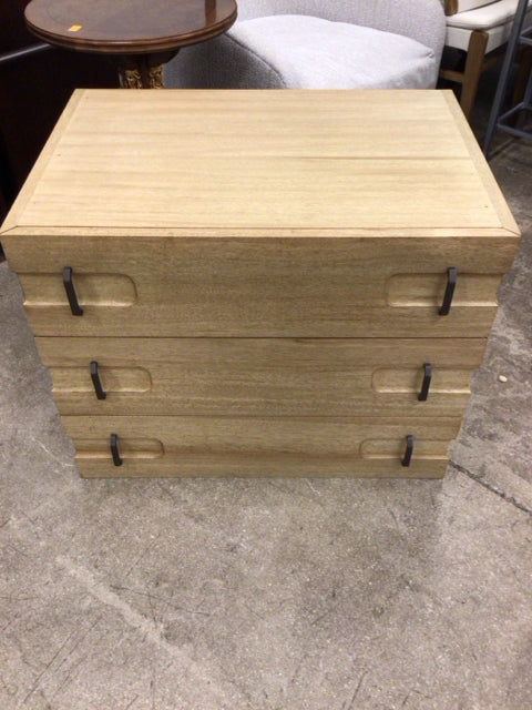 Wood 3 Drawer Chest