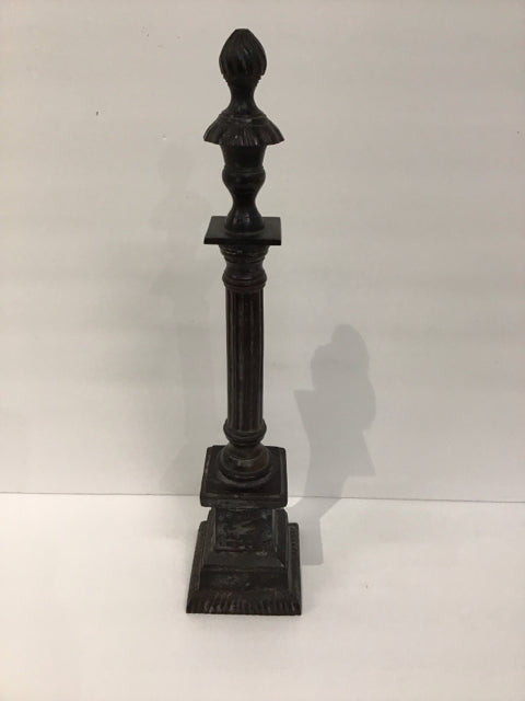 17" Cast Iron Fluted Obelisk