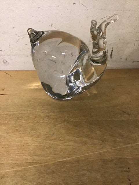 4" Snail Art Glass Figure
