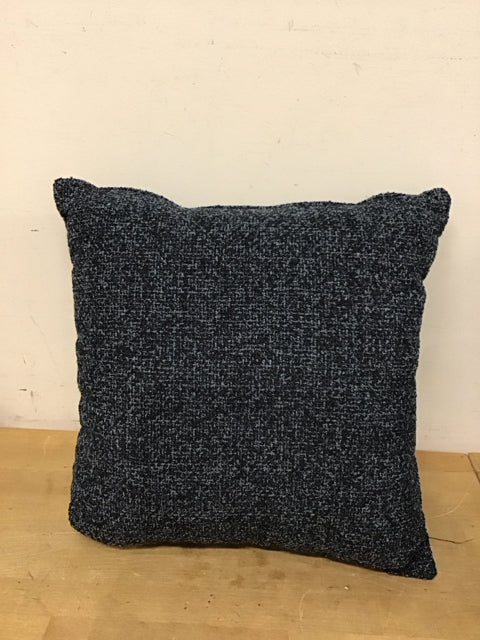 18" Blue/Light Blue Textured Pillow