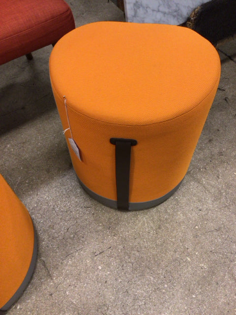 Bernhardt Orange Ottoman