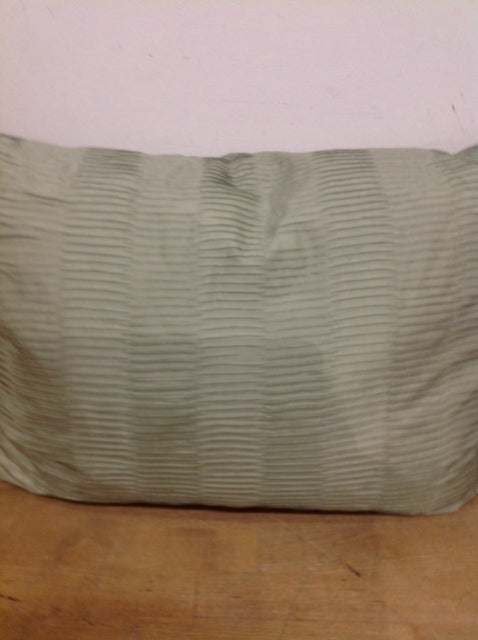 Pillow- 20" Green Satin Ribbed