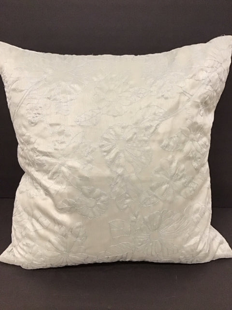 Green Embroidered Pillow