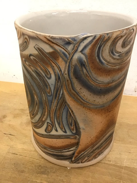 7" Pottery Swirl Vase