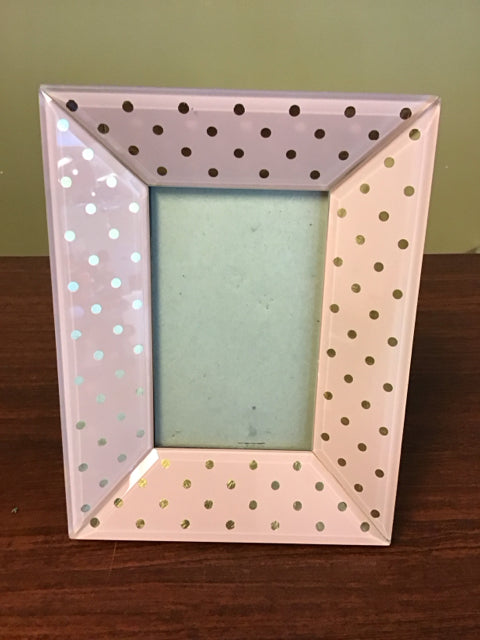 4"x6" Nicole Miller Polka Dot Glass Photo Frame