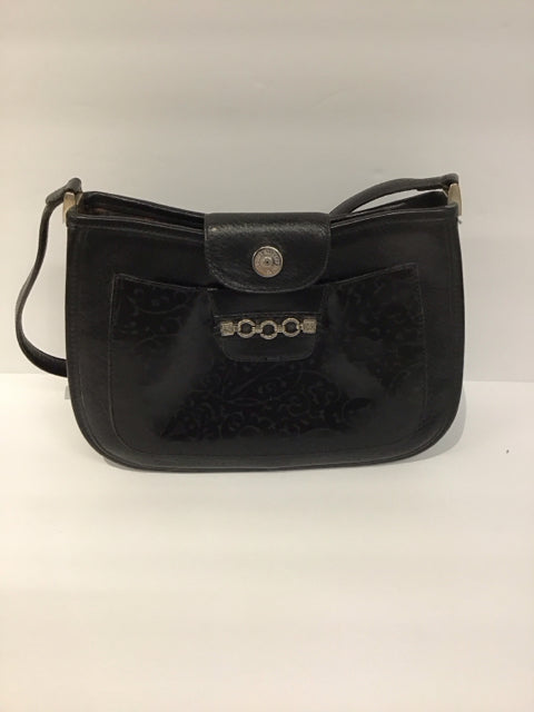 Brighton Black Leather Shoulder Bag