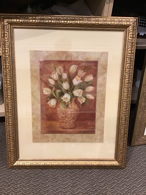 28x32 Framed Cynthia Coulter "Tulips"