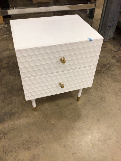 21.3" X 16.9" X 25.6" Safavieh Couture Neptune Two Drawer End Table
