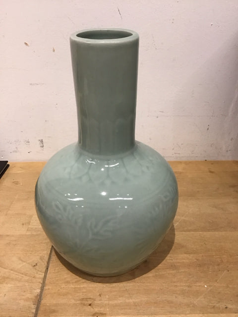 11" Celadon Vase