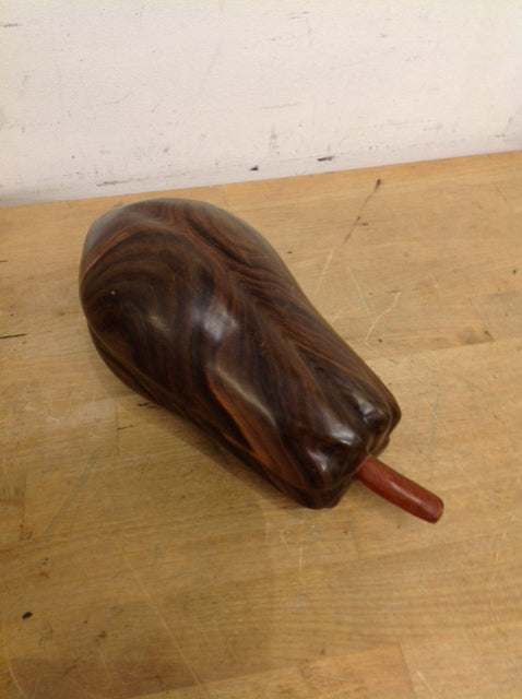 9" Solid Wood Gourd