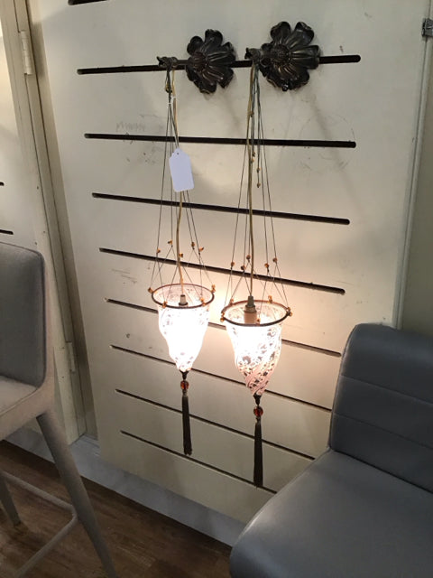 Pair Brass Cesendello Venetian Sconces