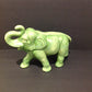 11" Green Ceramic Elephant