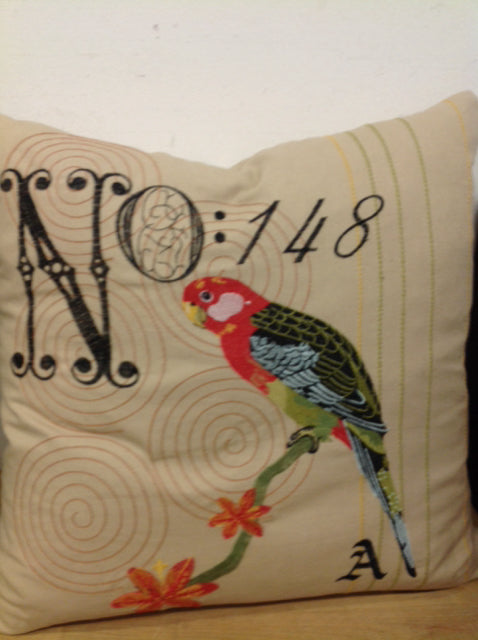 Pillow- 20" Tan Parrot