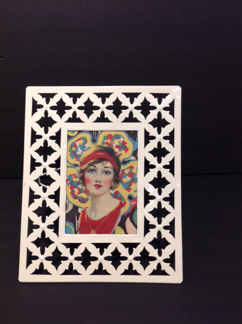 13.5x11 White Decorative Metal Frame